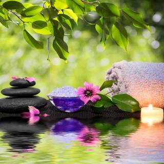 Relaxing spa wallpaper
