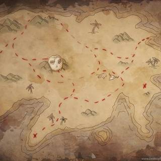 Pirate map wallpaper