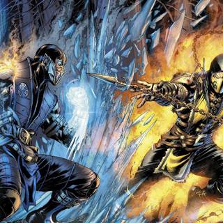 Scorpion and Sub Zero wallpaper