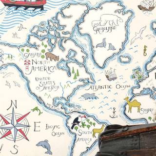 Pirate map wallpaper