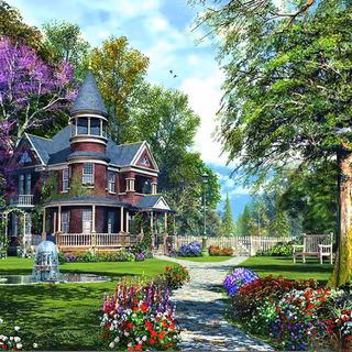 Home garden wallpaper