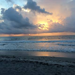 Storm beach 4k wallpaper