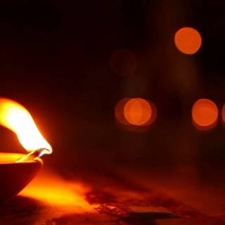 Oil lamp wallpaper