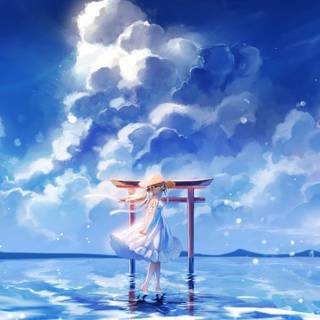 Sky summer anime wallpaper