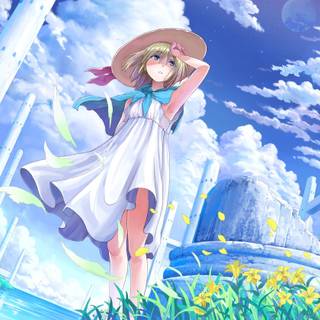 Sky summer anime wallpaper