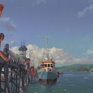 Sky summer anime wallpaper