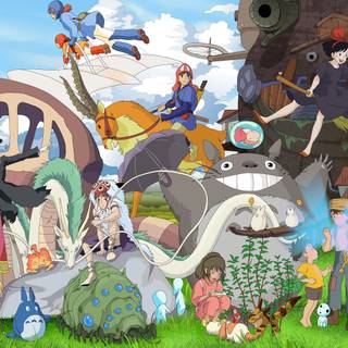 Studio Ghibli desktop 4k wallpaper