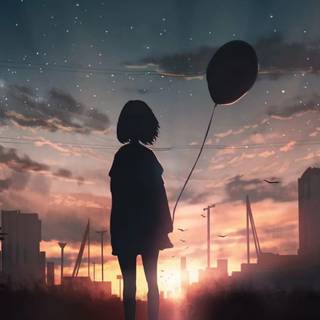 4k dark sunset wallpaper