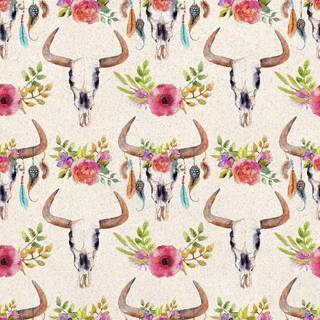 Bull skull wallpaper