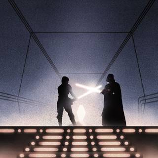 Luke Skywalker holding lightsaber wallpaper