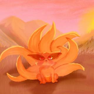 9 Tailed Baby wallpaper