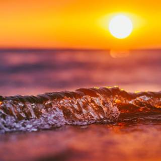 Wave sunlight wallpaper