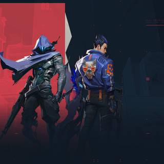 Omen Valorant cartoon wallpaper