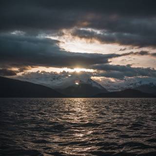 Dark beach wallpaper