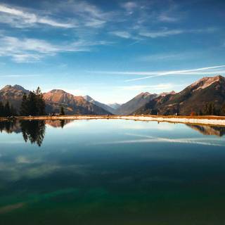 4k forest lake wallpaper