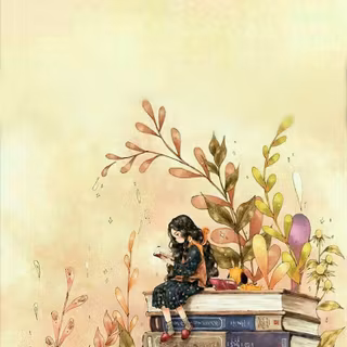 Women reading wallpaper