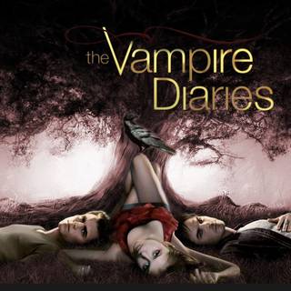 The Vampire Diaries logo wallpaper