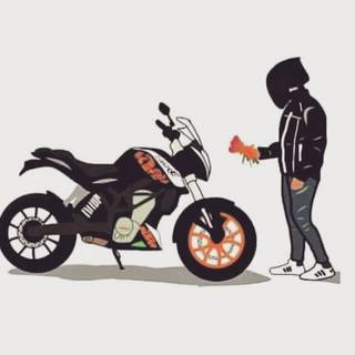 KTM cartoon wallpaper