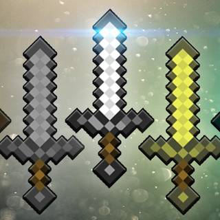 Iron Sword of Minecraft wallpaper
