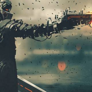 Warrior laptop 4k wallpaper