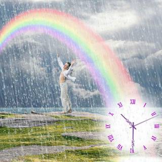 Summer rainbows wallpaper