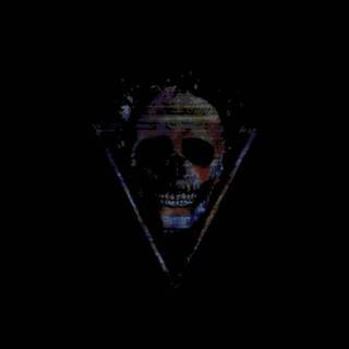 Glitch skull wallpaper