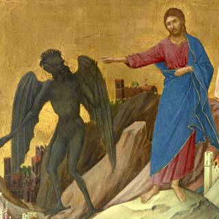 Jesus vs the Demon wallpaper