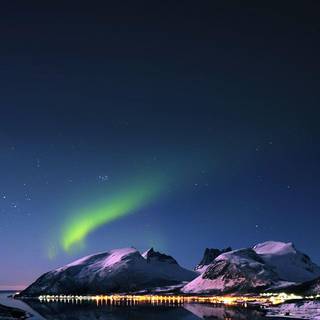 Night landscape iPhone 4k wallpaper