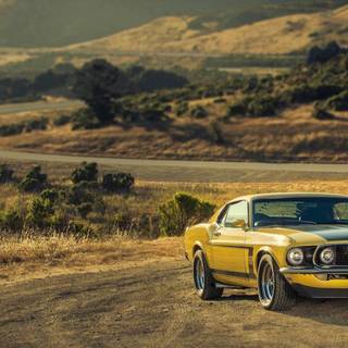 Vintage Mustang 4k wallpaper