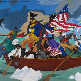 George Washington's crossing of the Delaware River wallpaper