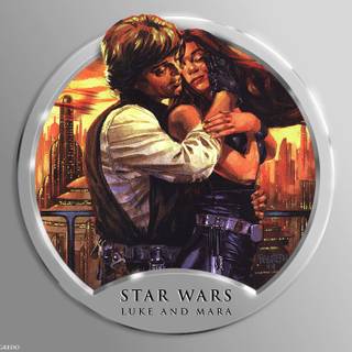 Luke Skywalker and Mara Jade desktop wallpaper