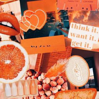 Orange summer wallpaper