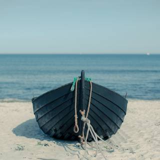 Ship and sea 4k wallpaper