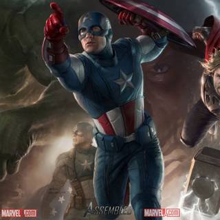 Avengers dual screen wallpaper