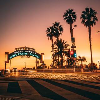 Summer pier wallpaper