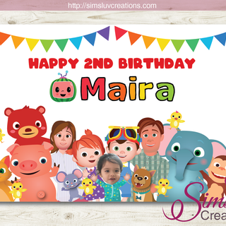 CoComelon birthday wallpaper