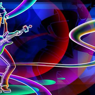 Neon 3D 4k wallpaper