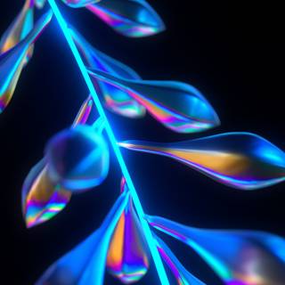 Neon 3D 4k wallpaper