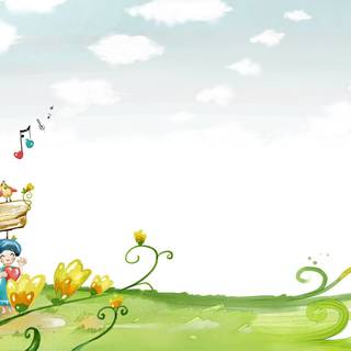 Cartoon theme wallpaper