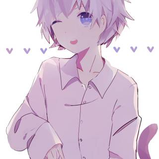 Anime catboy wallpaper