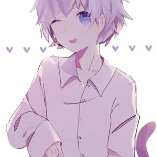 Anime catboy wallpaper
