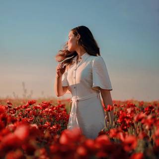 Women flower wallpaper