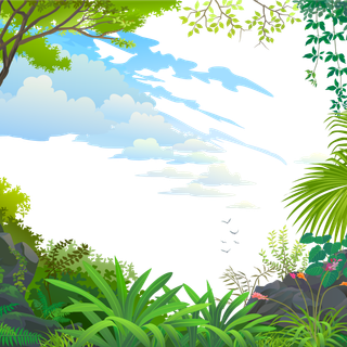 Vector forest wallpaper