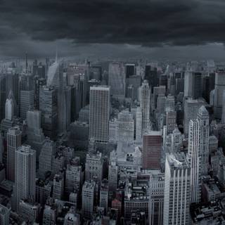 Black city 4k wallpaper