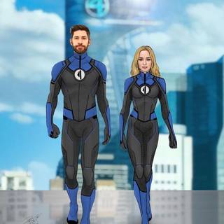 Fantastic Four suits wallpaper