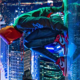 Miles Morales city wallpaper