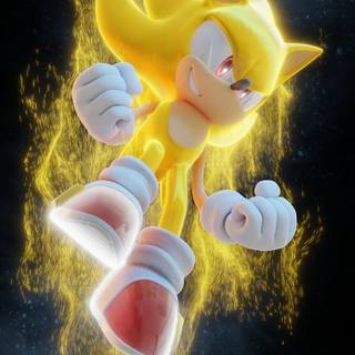 Yellow Sonic wallpaper