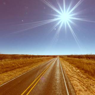 Road scape wallpaper