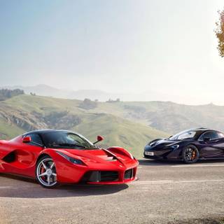 Ferrari and McLaren wallpaper
