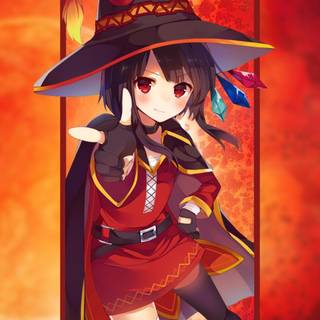 Megumin 4k phone wallpaper